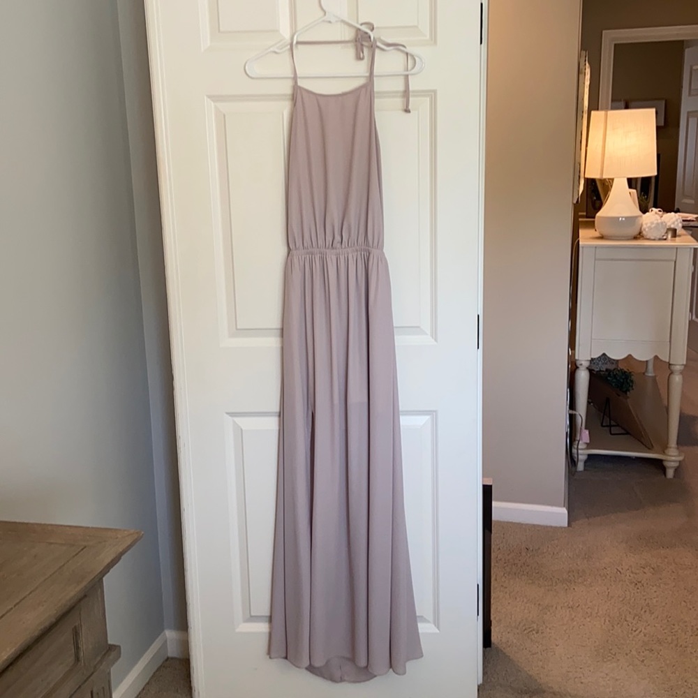 Show Me Your Mumu "Heather Halter Dress" In Show Me Your Ring Color.